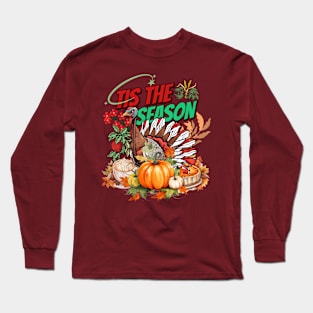 Turkey Thanksgiving a Farmer Farming and Autumn Enthusiasts Long Sleeve T-Shirt